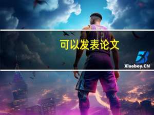 可以发表论文
