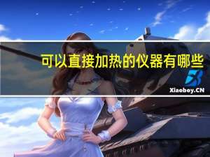 可以直接加热的仪器有哪些
