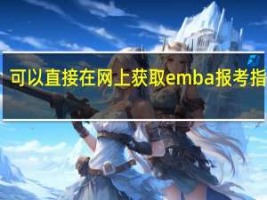 可以直接在网上获取emba报考指南吗
