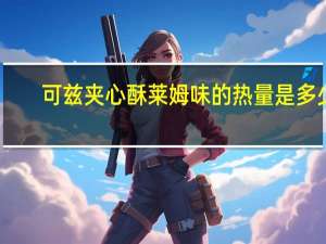 可兹 夹心酥莱姆味的热量是多少
