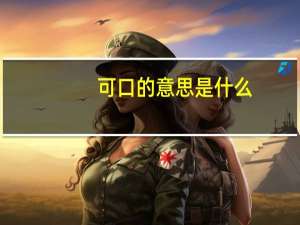 可口的意思是什么