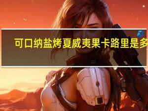 可口纳 盐烤夏威夷果卡路里是多少