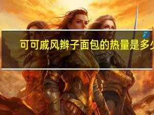 可可戚风辫子面包的热量是多少