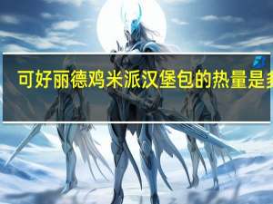 可好丽德 鸡米派汉堡包的热量是多少