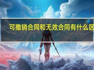 可撤销合同和无效合同有什么区别