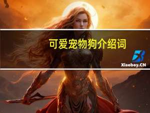 可爱宠物狗介绍词