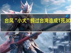 台风“小犬”掠过台湾造成1死304伤