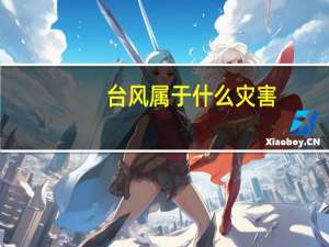 台风属于什么灾害