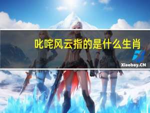 叱咤风云指的是什么生肖（叱咤风云打一生肖）