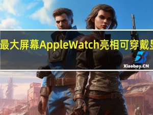 史上最大屏幕Apple Watch亮相 可穿戴显示新纪元