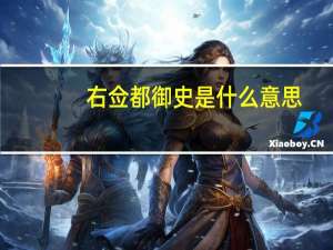 右佥都御史是什么意思