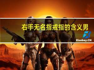右手无名指戒指的含义男