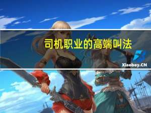 司机职业的高端叫法
