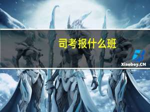 司考报什么班