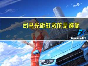 司马光砸缸救的是谁呢（司马光砸缸救的是谁）