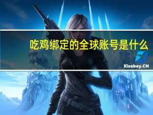 吃鸡绑定的全球账号是什么