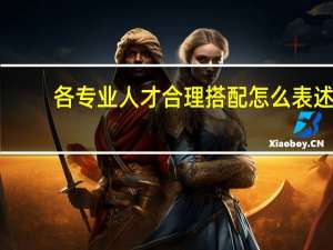 各专业人才合理搭配怎么表述