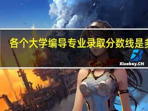 各个大学编导专业录取分数线是多少