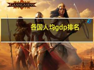 各国人均gdp排名