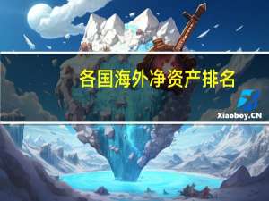 各国海外净资产排名