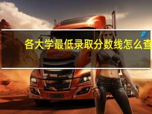 各大学最低录取分数线怎么查