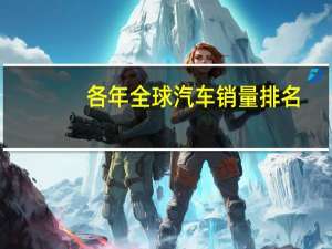 各年全球汽车销量排名