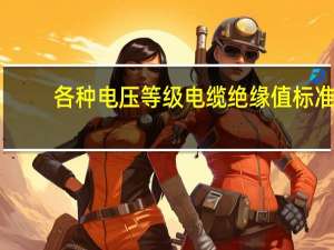 各种电压等级电缆绝缘值标准