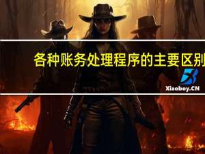 各种账务处理程序的主要区别