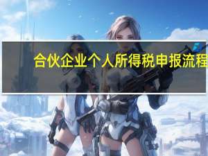 合伙企业个人所得税申报流程