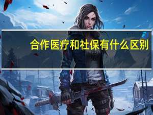 合作医疗和社保有什么区别