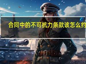 合同中的不可抗力条款该怎么约定