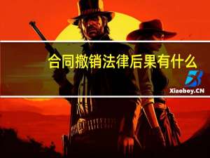 合同撤销法律后果有什么