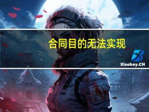 合同目的无法实现