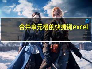 合并单元格的快捷键excel（合并单元格的快捷键）