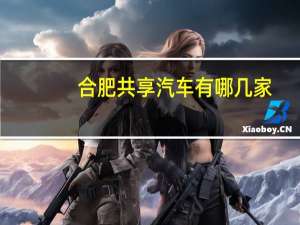 合肥共享汽车有哪几家