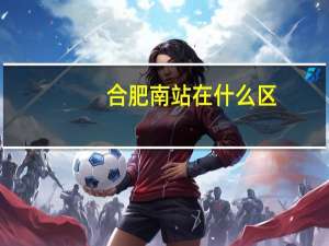 合肥南站在什么区