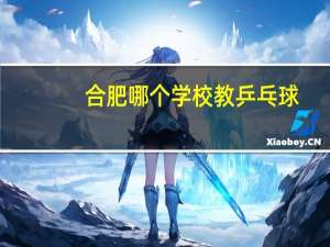 合肥哪个学校教乒乓球