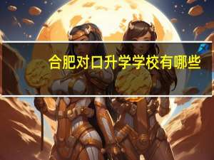 合肥对口升学学校有哪些