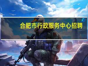 合肥市行政服务中心招聘（合肥市行政服务中心）