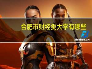 合肥市财经类大学有哪些