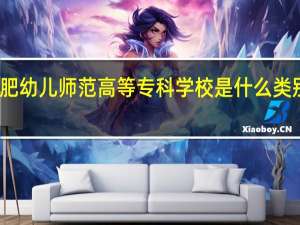 合肥幼儿师范高等专科学校是什么类别的学校