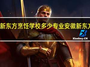 合肥新东方烹饪学校多少专业 安徽新东方厨师学校