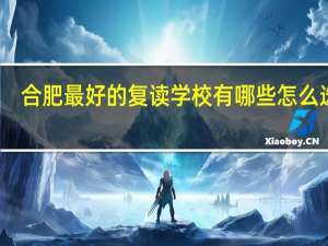 合肥最好的复读学校有哪些 怎么选择