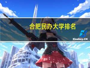 合肥民办大学排名