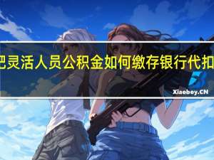 合肥灵活人员公积金如何缴存　银行代扣如何选择