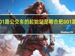 合肥801路公交车的起始站是哪 合肥801路公交车路线
