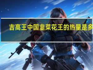 吉高王 中国韭菜花王的热量是多少