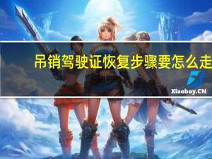 吊销驾驶证恢复步骤要怎么走