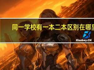 同一学校有一本二本区别在哪里
