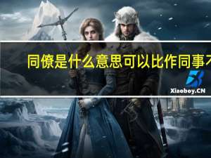 同僚是什么意思可以比作同事不（同僚是什么意思）
